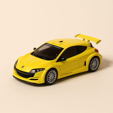 Renault Sport Mégane Trophy jaune (coffret boite rectangle) - NOREV - Image haute qualité