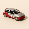 Renault Sport Clio Trophy "COBRA" grise et rouge numéro 38 (coffret boite rectangle) - Universal Hobbies - Image haute qualité