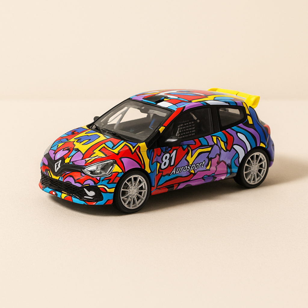 Renault Sport Clio Trophy Autosport pintado de todos los colores número 81 (caja rectangular) - Eagle Collections