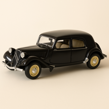 Citroën Traction AV 11 berline noire de 1938 (Solido référence 8177) - Echelle 1/18ème - Image haute qualité