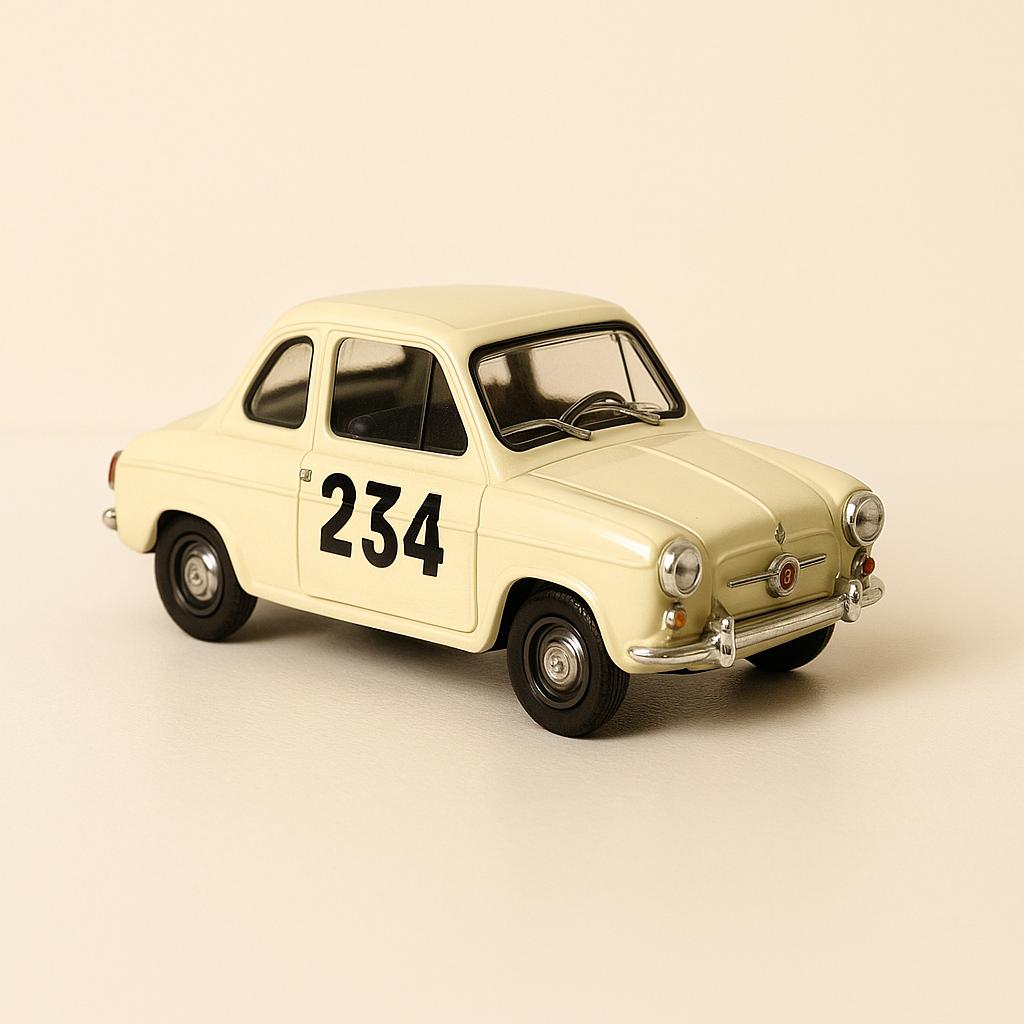 Vespa 400 beige numéro 234 - Rallye de Monté-Carlo de 1959 - NOREV
