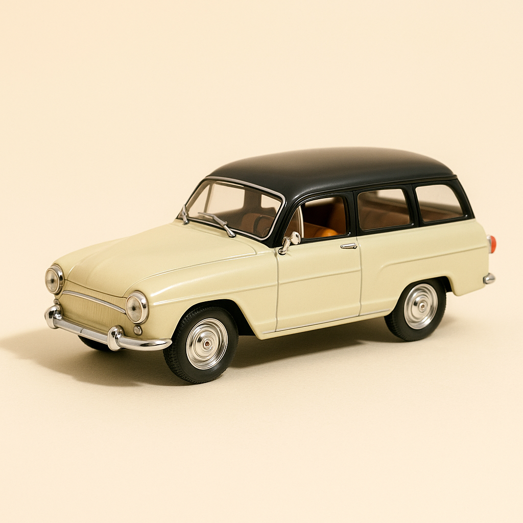 Simca Aronde P60 Ranch beige con tetto nero - NOREV