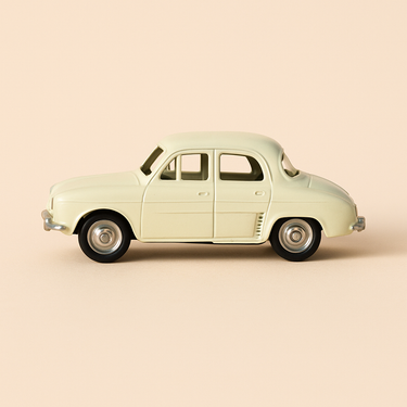 Renault Dauphine couleur crème Dinky-Toys (Editions Atlas) - Image haute qualité