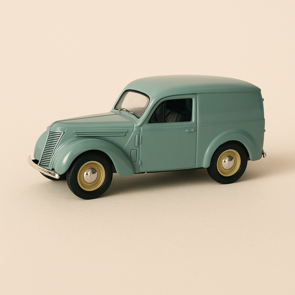 Renault Juvaquatre camionnette tôlée bleu/gris - ELIGOR