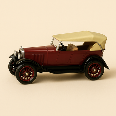 Renault 40 CV Torpédo bordeaux et toit crème de 1923 (RIO) - Image haute qualité