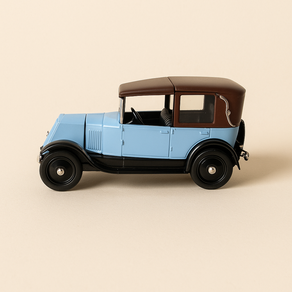 Renault KZ bleue et marron capotée (ELIGOR référence 100819)