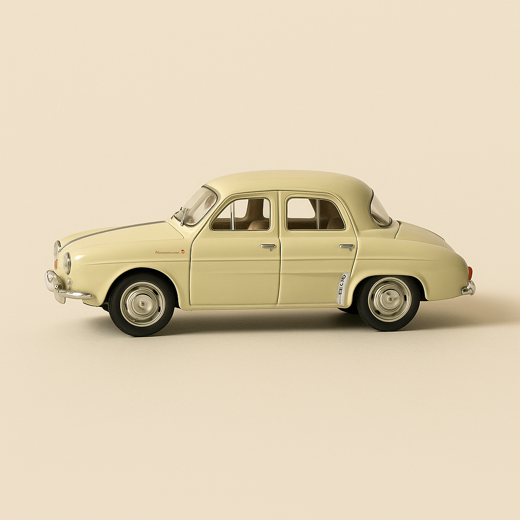 Renault Dauphine 1093 blanc cassé avec liserets bleus - NOREV