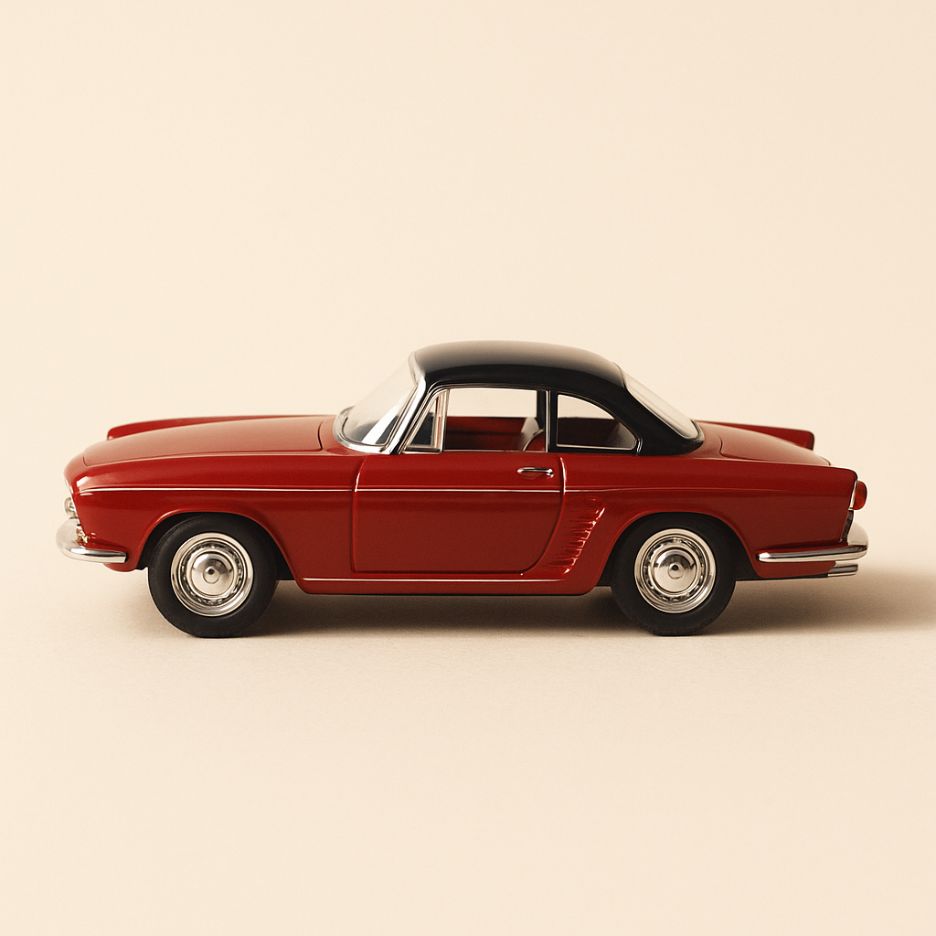 Renault Floride marron (Solido) - boite en carton noire et grise