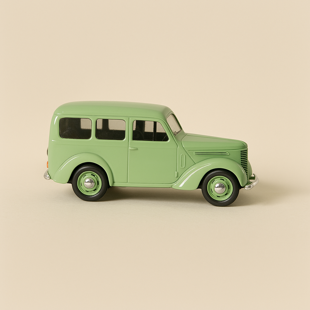 Renault Juvaquatre fourgonnette vitrée verte - ELIGOR référence 1018 D