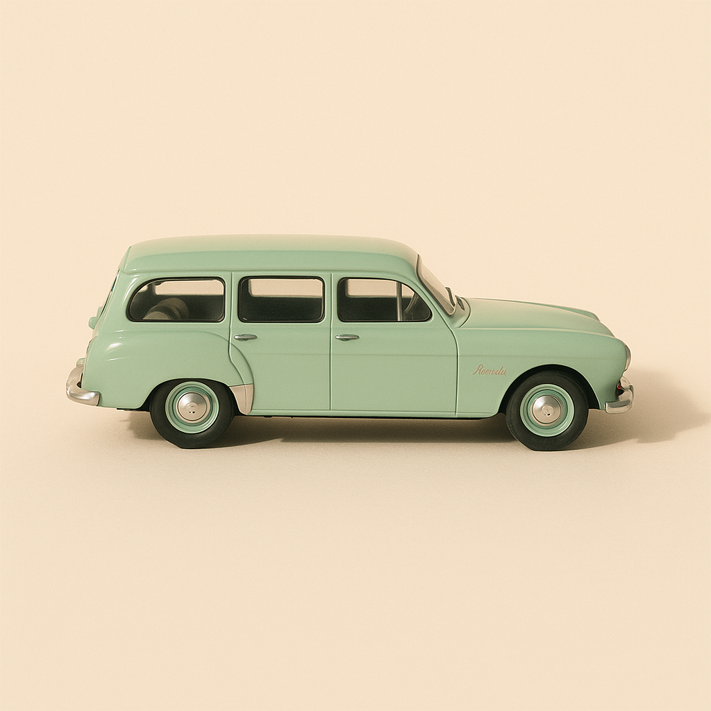 Renault Frégate Manoir verte pâle de 1959 (collection ELYSEE)