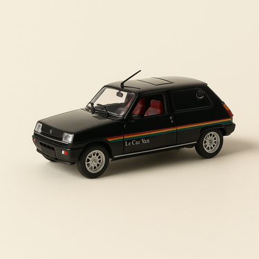 Renault 5 Le Car Van Heuliez noire de 1976 (coffret boite rectangle) - Universal Hobbies - Image haute qualité