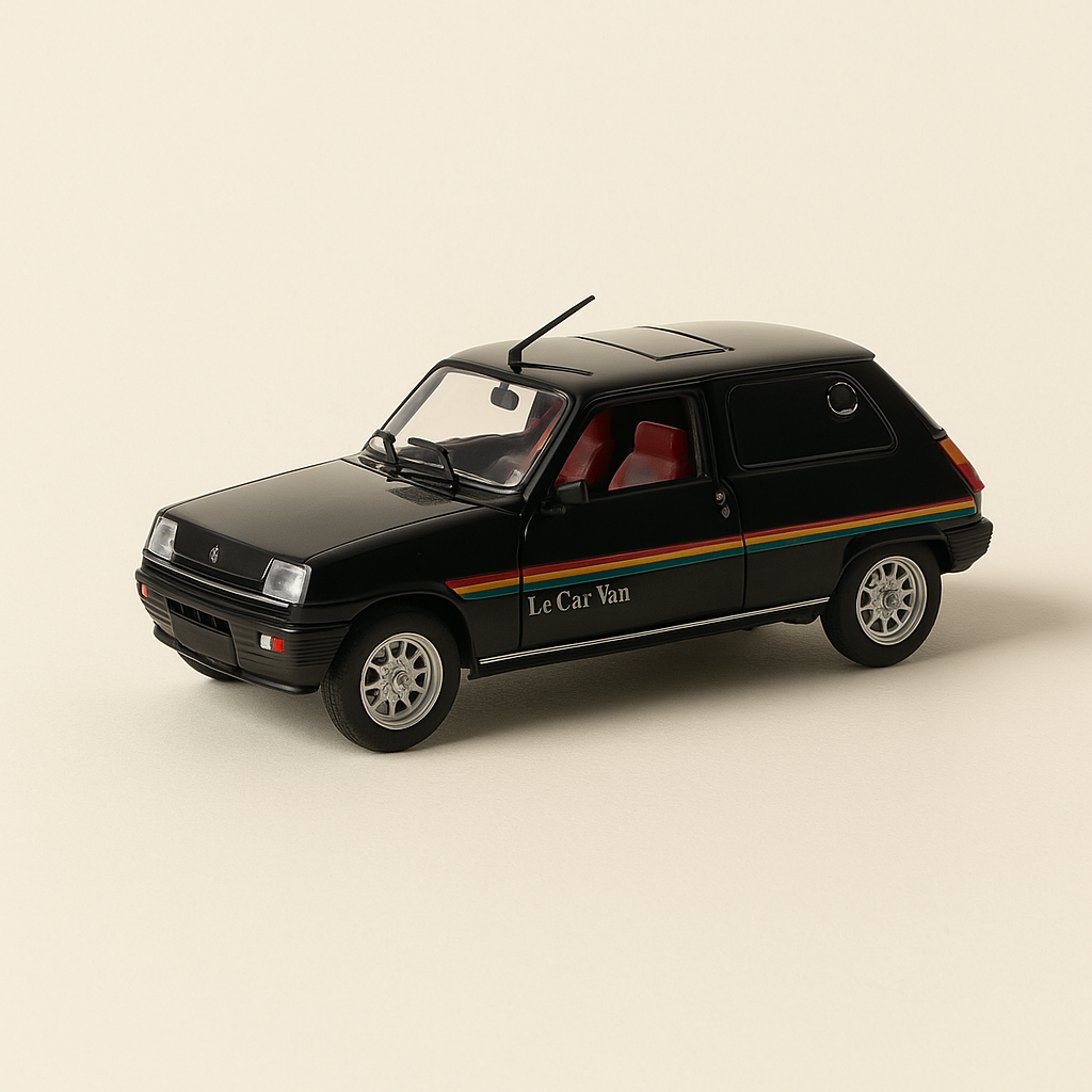 Renault 5 Le Car Van Heuliez negro de 1976 (coffret boite rectangle) - Universal Hobbies
