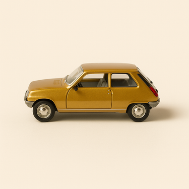 Renault 5 marron (boite en carton violette) - Image haute qualité