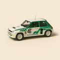 Renault 5 Turbo Heuliez verte et blanche avec le numéro 46 de 1983 (blister) - Image haute qualité