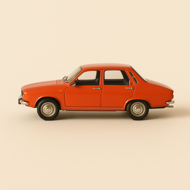 Renault 12 orange - Atlas - Image haute qualité