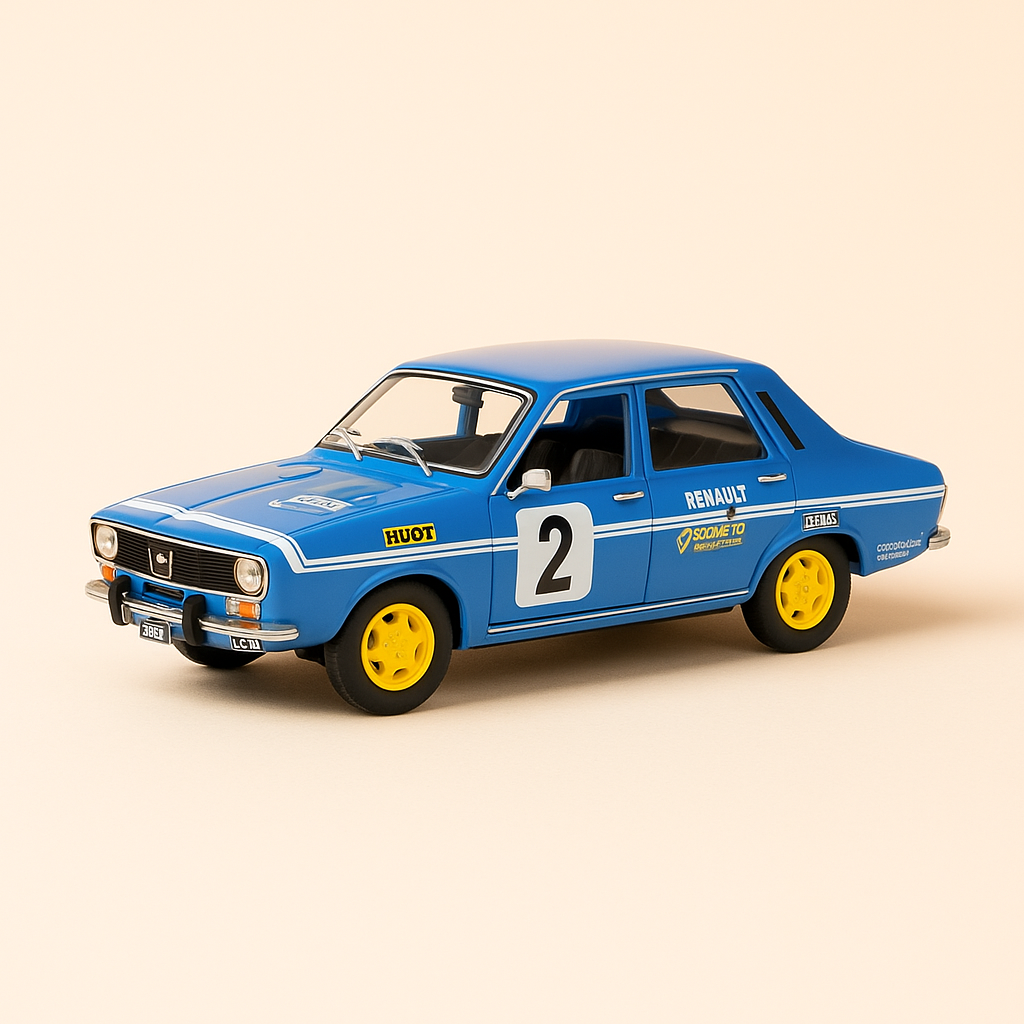 Renault 12 Gordini azul número 2 - Coupe 1972