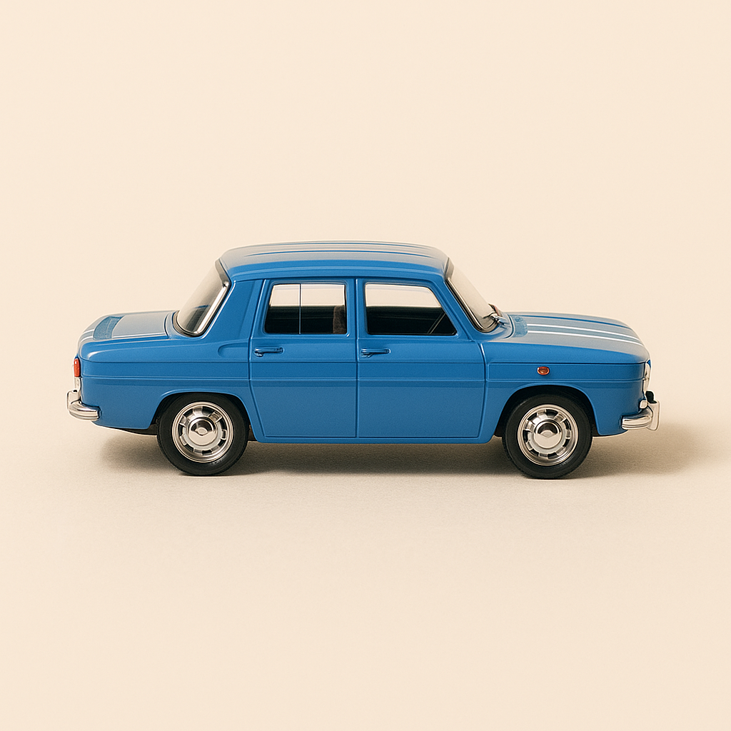 Renault 8 Gordini bleue de 1967 (Solido référence N°1826) AVEC la boite en carton bleue foncée