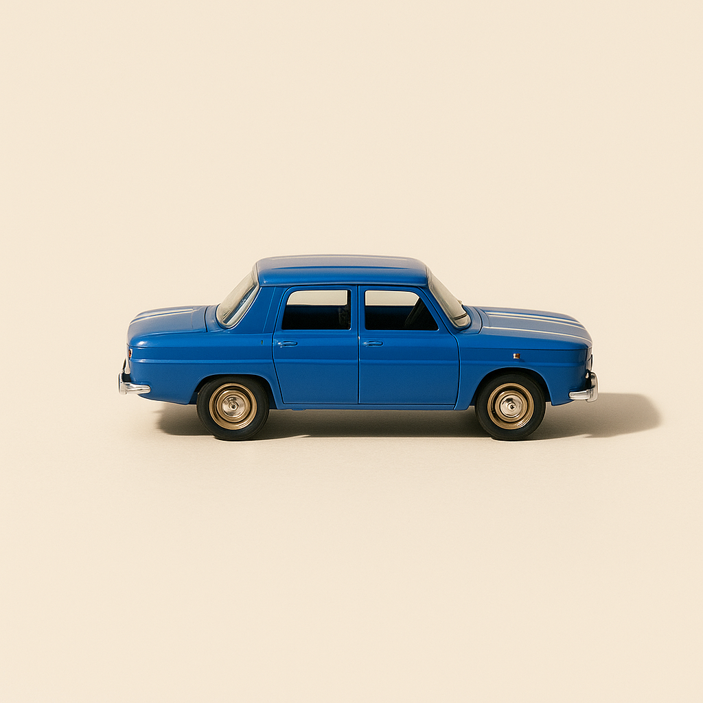Renault 8 Gordini 1300 bleue - NOREV (boite en carton violette) - Image haute qualité