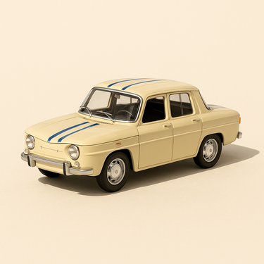 Renault 8 Gordini beige clair/crême? (Solido référence 1831) - Image haute qualité
