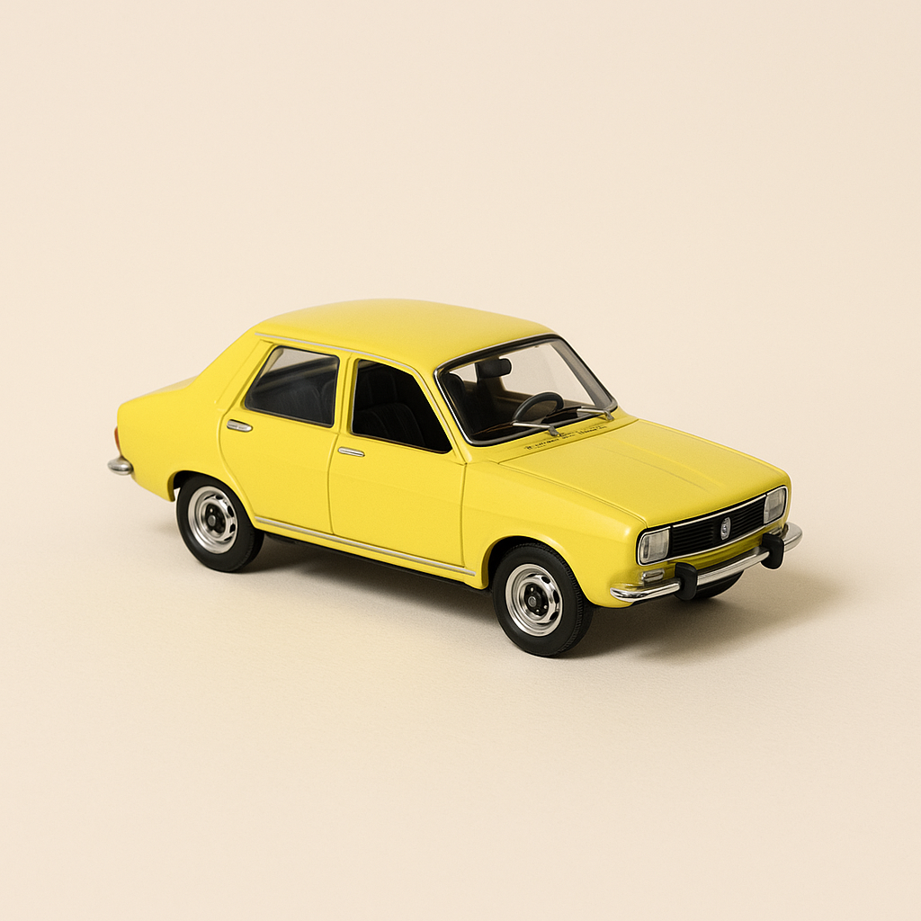 Renault Siete jaune (Renault 7) de 1974 (caja rectangular) - IXO