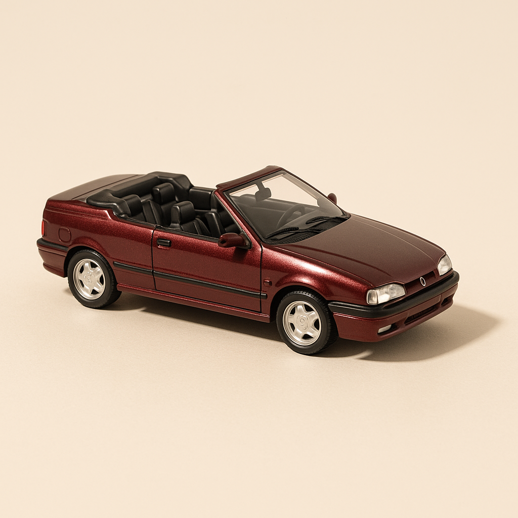 Renault 19 cabriolet burdeos - Solido (caja de cartón violeta)