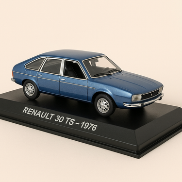 Renault 30 TS bleue de 1976 (coffret boite rectangle) - NOREV - Image haute qualité