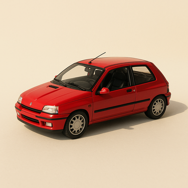 Renault Clio 16S rouge (coffret boite rectangle) - Universal Hobbies - Image haute qualité