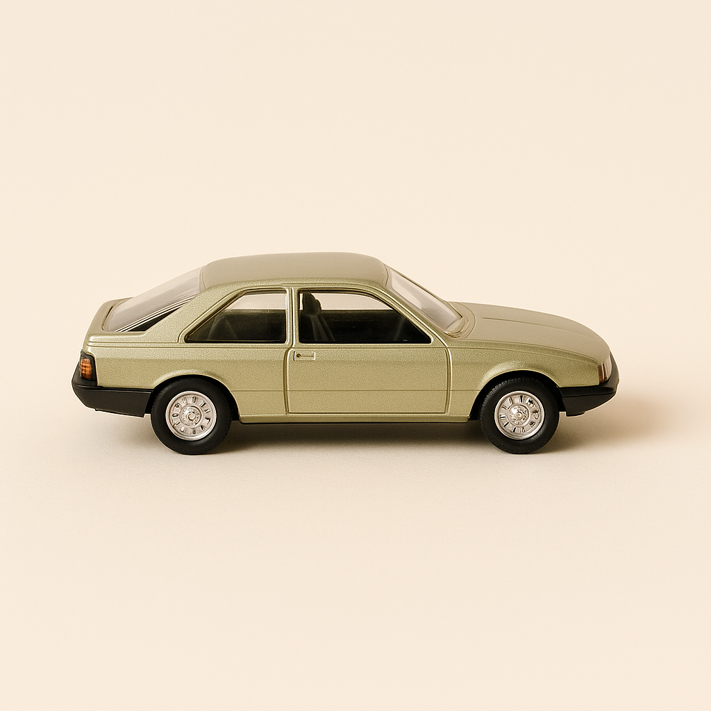 Renault Fuego olive green? Solido (with purple cardboard box)
