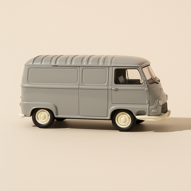 Renault estafette van 60 grise tôlé et avec toit bas - CITY référence CV004B - Image haute qualité