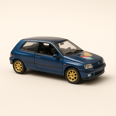 Renault Clio G.N. bleue (solido référence N°1918) - Image haute qualité