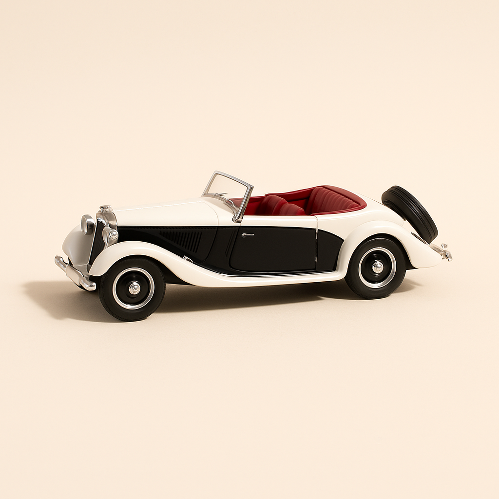 Salmson S4E beige/blanc cassé? de 1938 - Image haute qualité