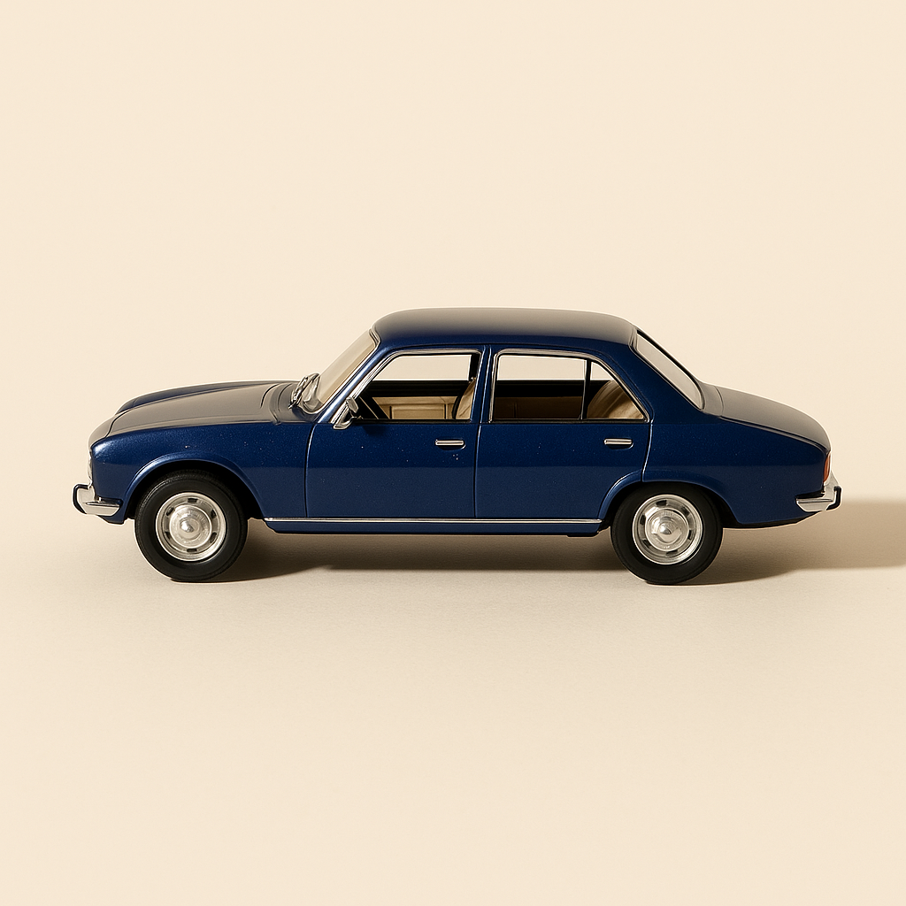 Peugeot 504 bleue de 1969
