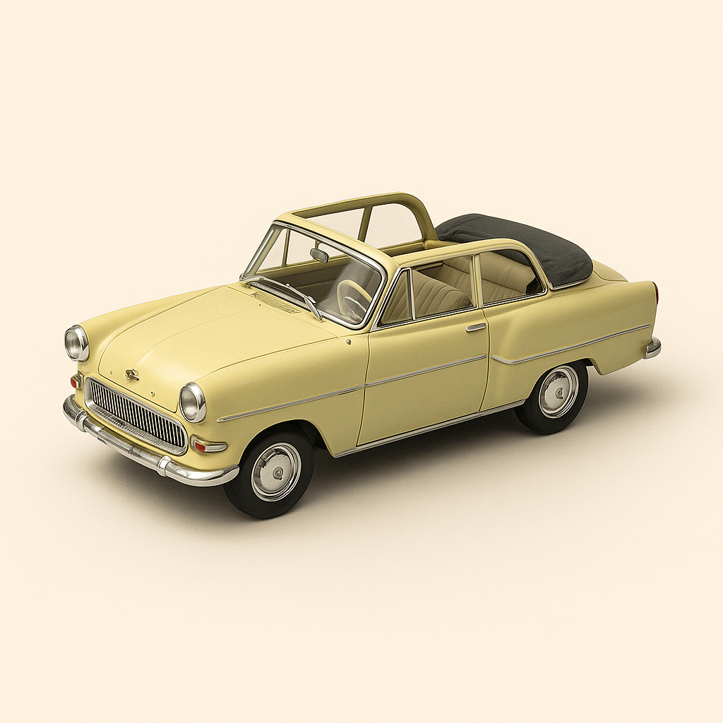 Opel Olympia Rekord Cabrio-Limousine beige del 1954