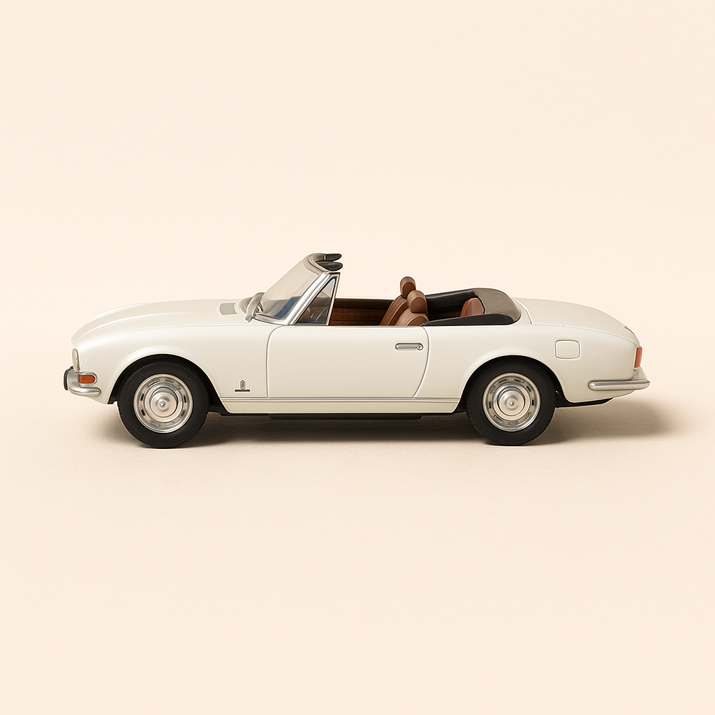 Peugeot 504 coupé V6 bianca - SOLIDO
