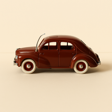Renault 4 CV marron - NOREV (voiture en plastique) - Image haute qualité