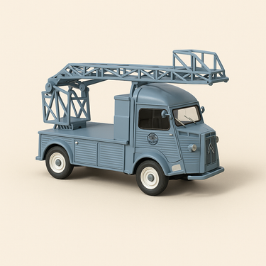 Citroën type HY bleu de 1963 1500 kg plateau-cabine EDF (Présentation N°2) - Image haute qualité