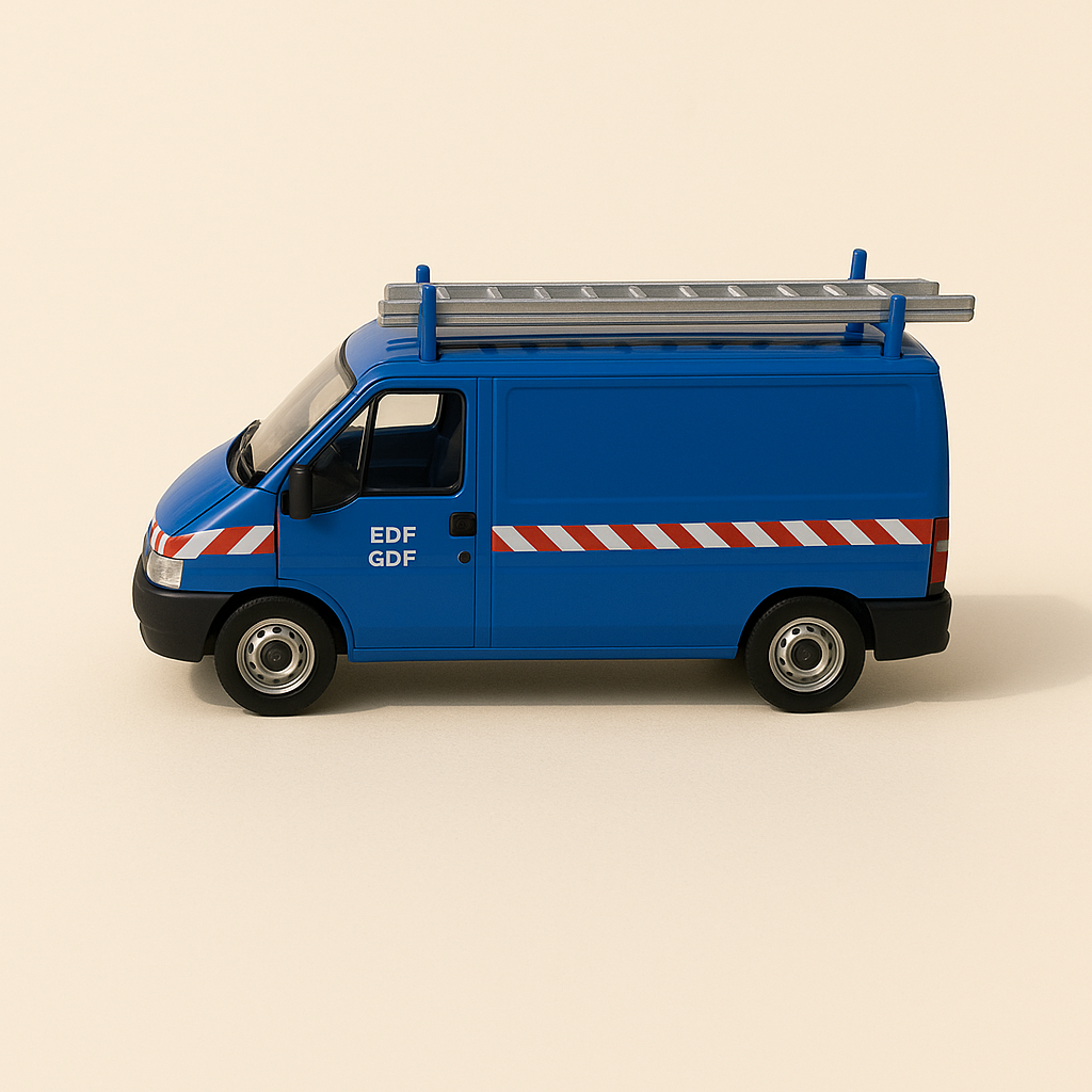 Renault Trafic blu EDF - GDF - NOREV