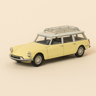 Citroën ID 19 break jaune AMBULANCE  de 1963 - Image haute qualité