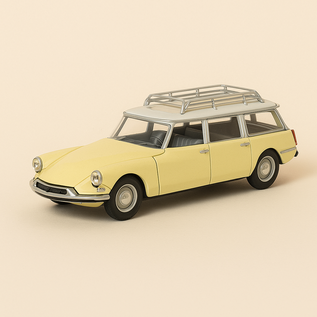 Citroën ID 19 break jaune AMBULANCE  de 1963 - Image haute qualité