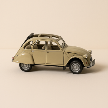Citroën 2 cv beige de 1979 (Solido référence 1819) - Image haute qualité