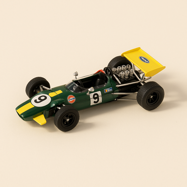 Brabham BT26A verte et jaune de 1969 (Formule 1) - - Image haute qualité