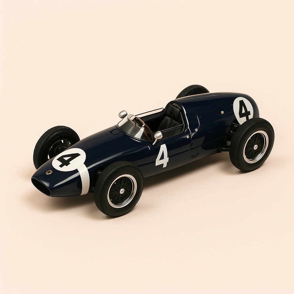 Cooper T51 dark blue number 4 from 1959 (Formula 1)