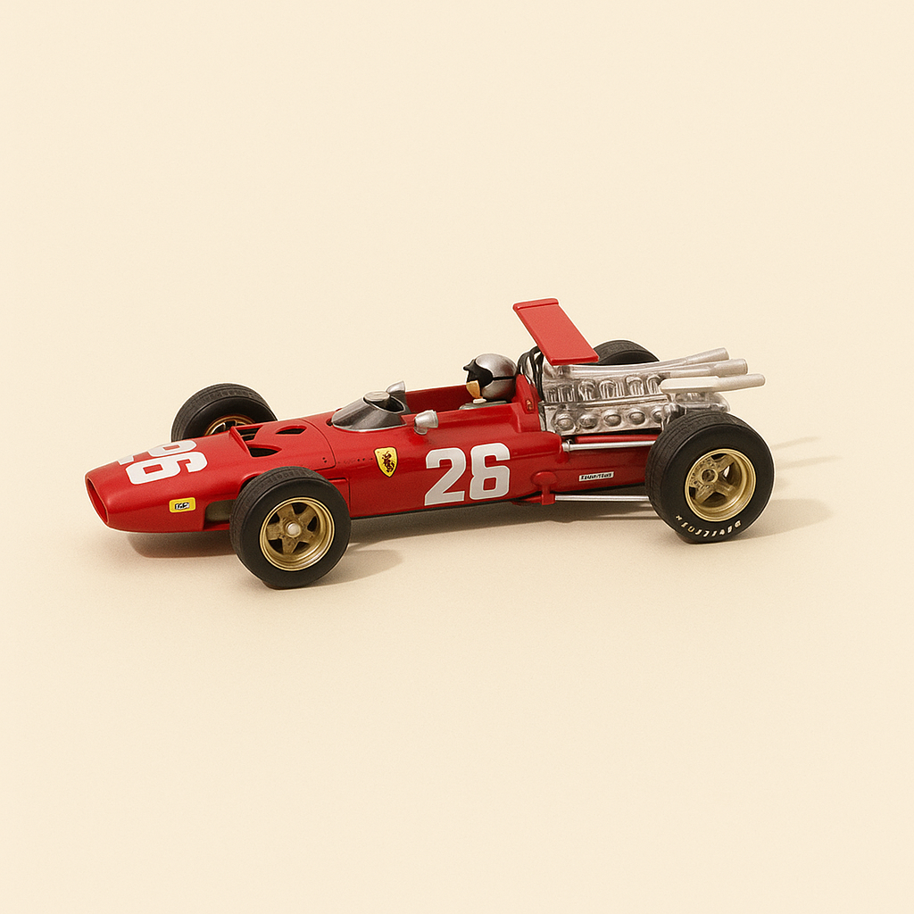 Ferrari 312 vermelho número 26 (Fórmula 1) - Grande Prêmio da França de 1968 - BRUMM
