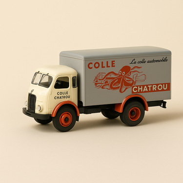 Camion Latil beige et gris colle chatrou - collection Garage Chatrou - Image haute qualité