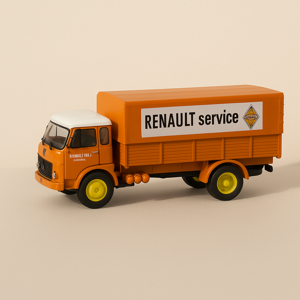 Camion Renault JL 21 orange Renault MPR Limoges - RENAULT SERVICE - collection Garage Moderne