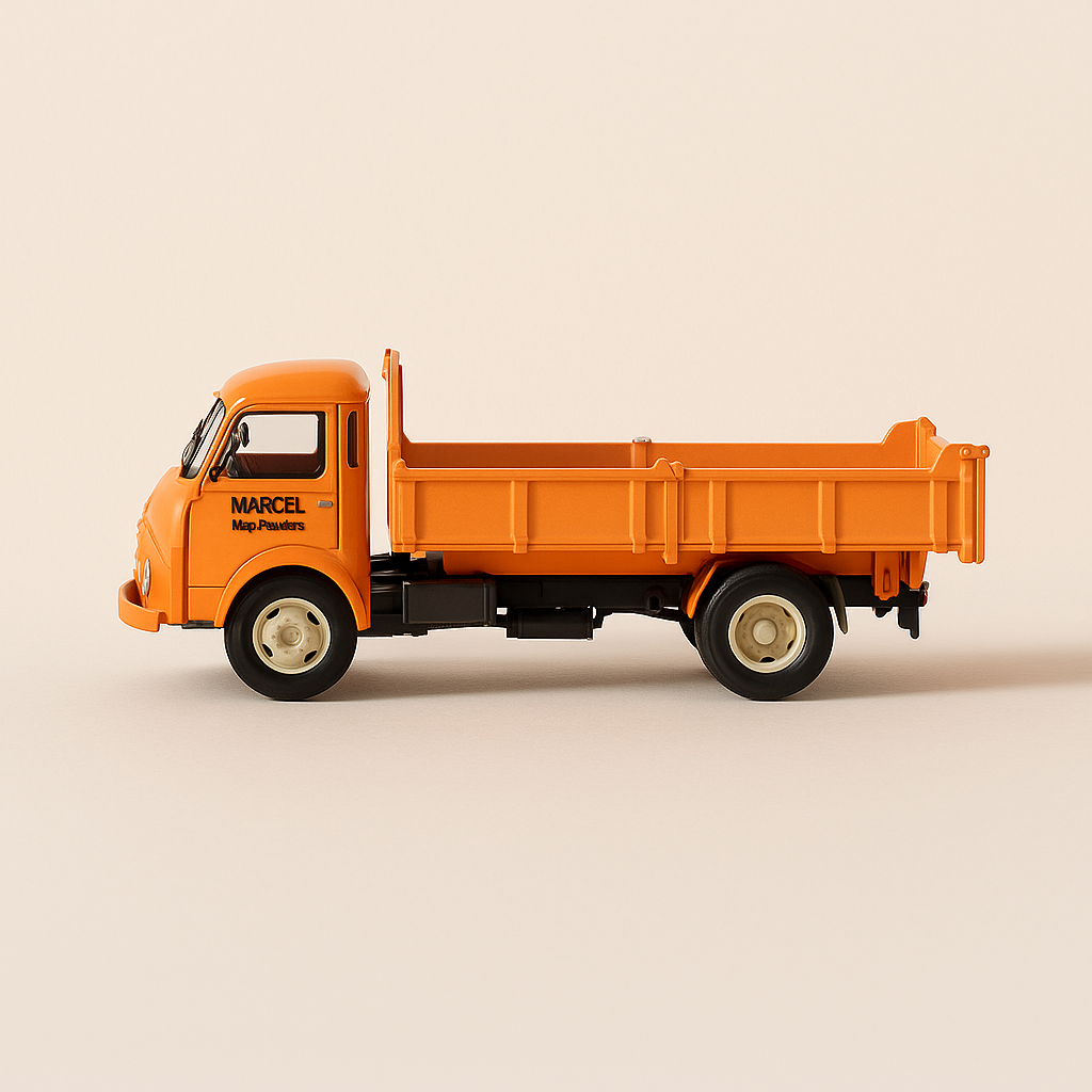 Camion benne Berliet GLB orange Maçon Marcel - Sammlung Garage Moderne