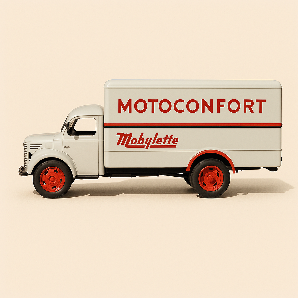 Camion Berliet GLR gris MOTOCONFORT - Mobylette / MOTOBECANE - Mobylette - Collection Garage Moderne