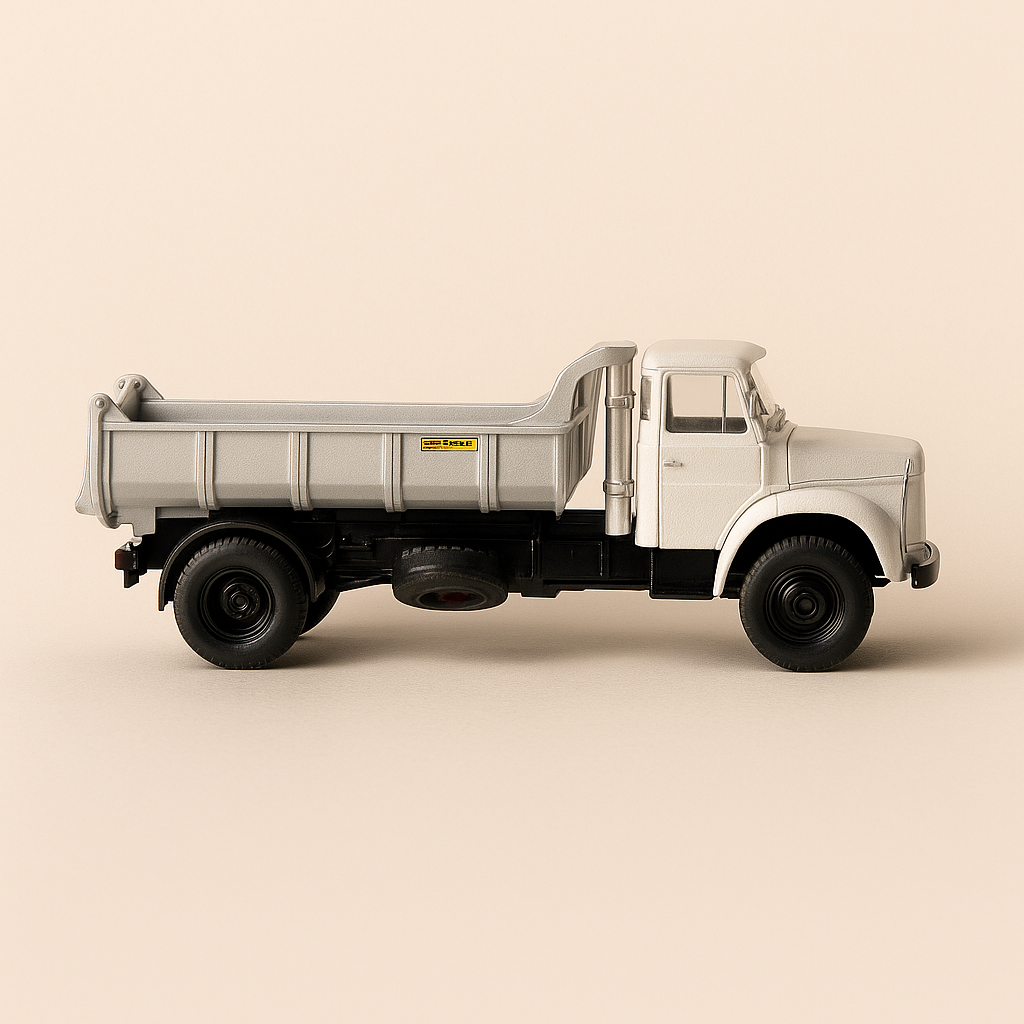 Grauen camion benne Berliet L 62 M3 - Sammlung Hachette