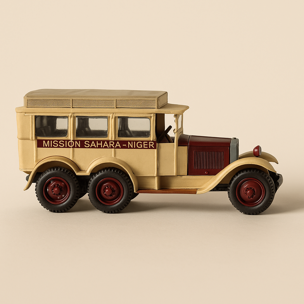 Camion Berliet VPD 6x4 marron / mission Sahara - Niger