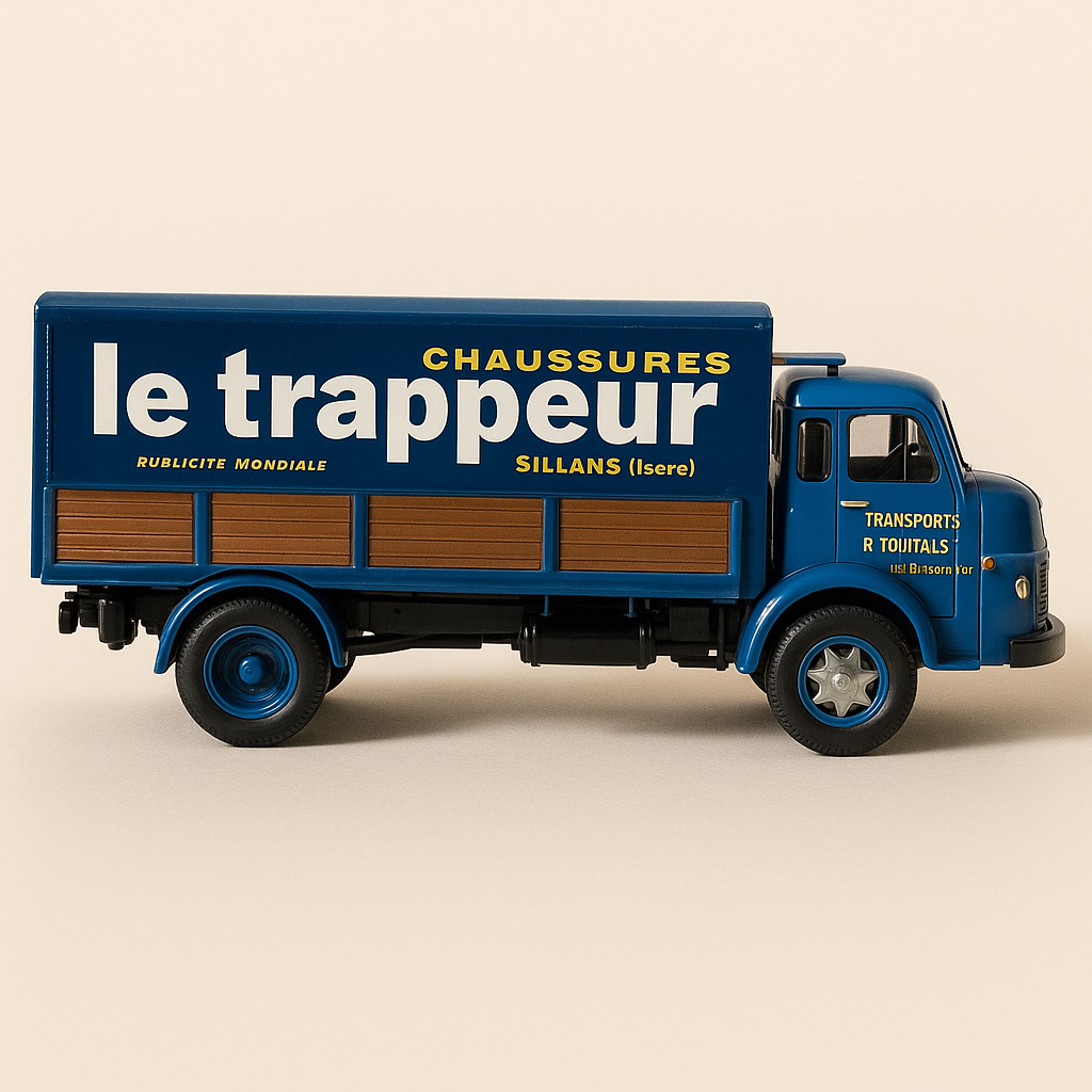 Camion Berliet GRK 10 bleu - chaussures Le Trappeur